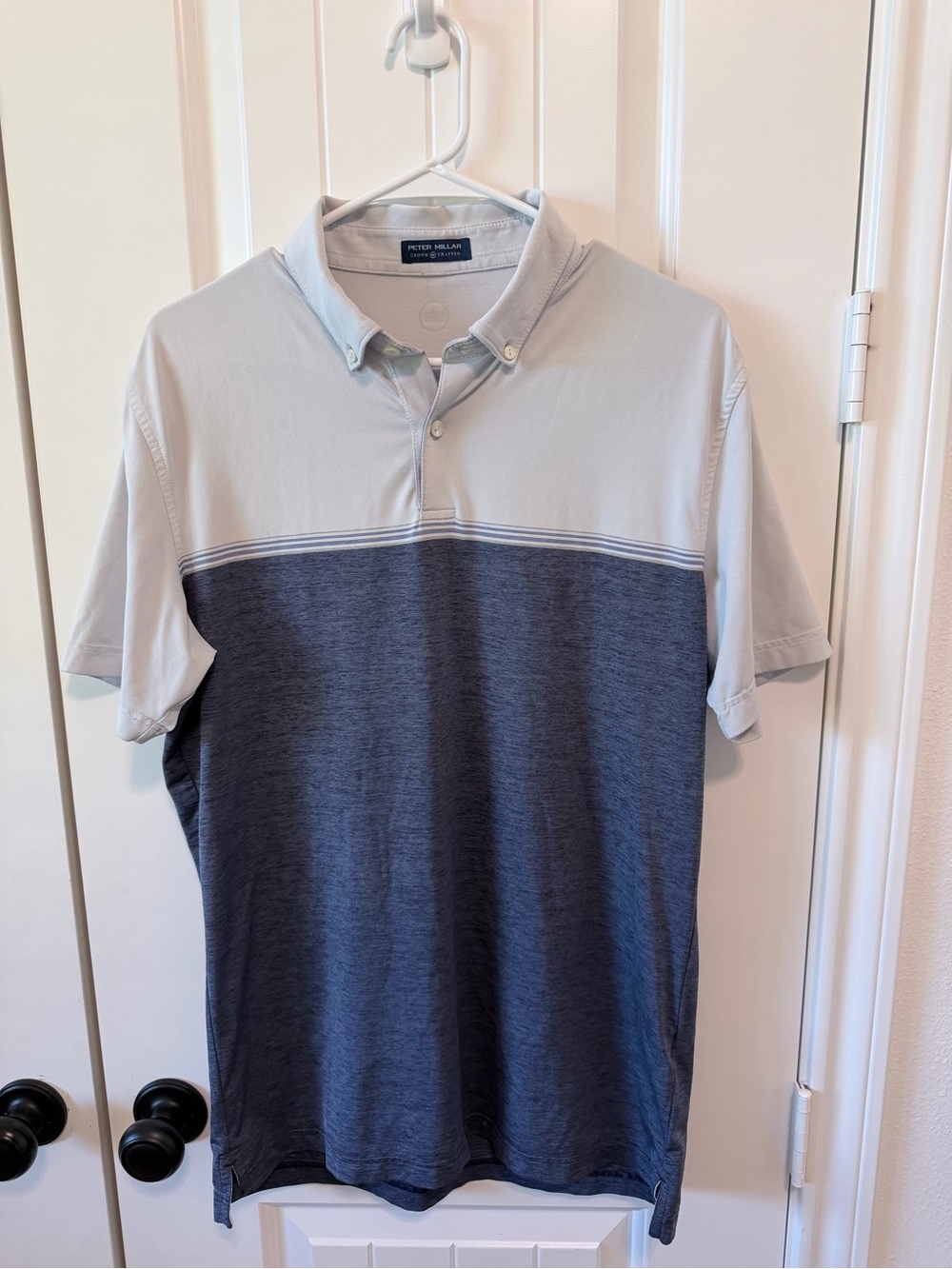 Peter Millar Crown Crafted Colorblock Golf Polo No Size Tag
